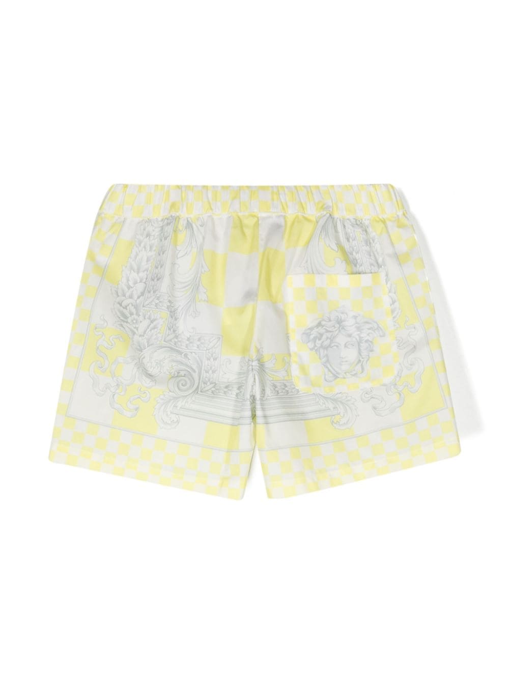 Shorts con stampa Medusa Contrasto - Rubino Kids