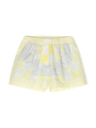 Shorts con stampa Medusa Contrasto - Rubino Kids