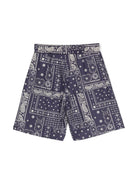 Shorts con stampa paisley - Rubino Kids