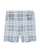 Shorts denim a quadri - Rubino Kids