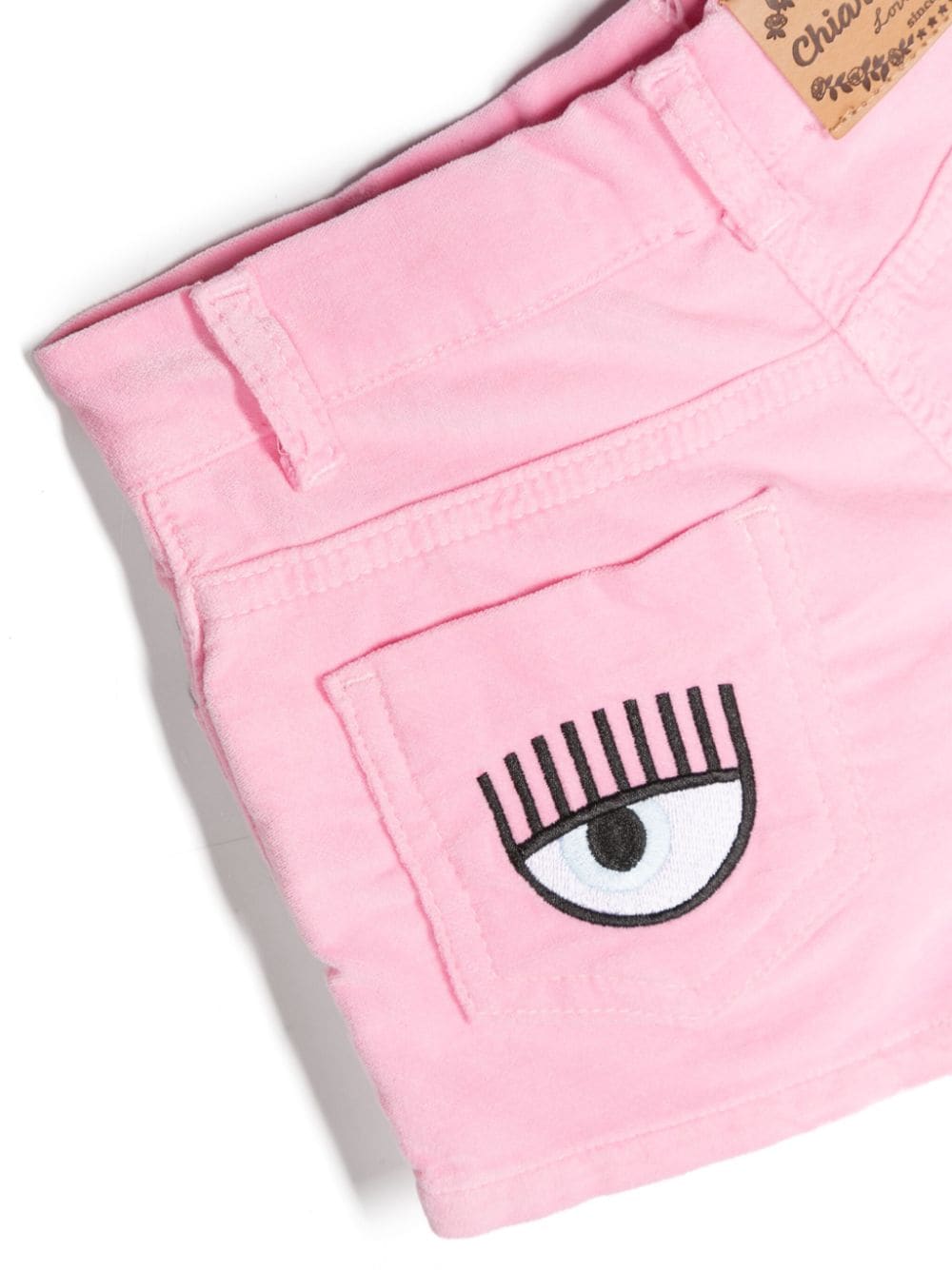 Shorts denim con applicazione - Rubino Kids