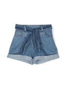 Shorts denim con cintura - Rubino Kids