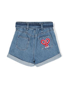 Shorts denim con cintura - Rubino Kids