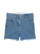 Shorts denim con frange - Rubino Kids