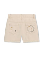 Shorts denim con occhielli - Rubino Kids