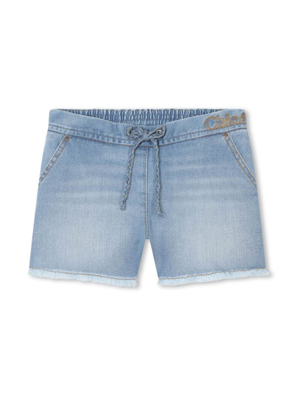 Shorts denim con ricamo - Rubino Kids