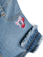 Shorts denim con ricamo - Rubino Kids