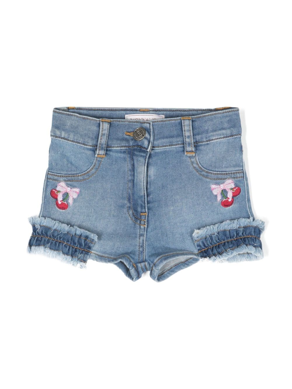 Shorts denim con ricamo - Rubino Kids