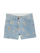 Shorts denim con ricamo - Rubino Kids