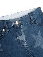 Shorts denim con stampa - Rubino Kids