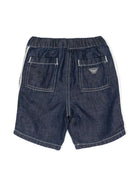 Shorts denim con stampa - Rubino Kids