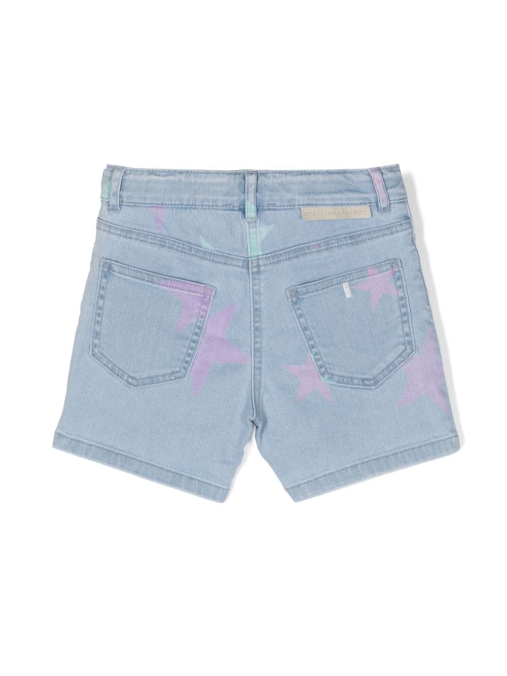 Shorts denim con stampa - Rubino Kids