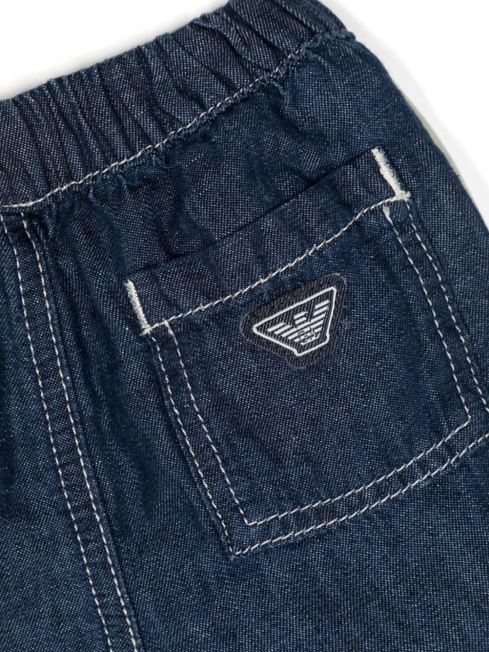 Shorts denim con stampa - Rubino Kids