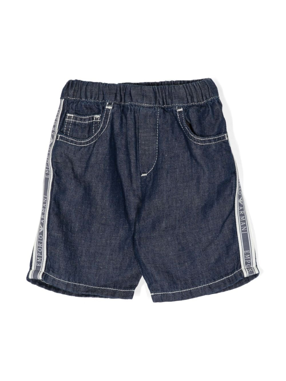 Shorts denim con stampa - Rubino Kids