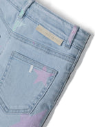 Shorts denim con stampa - Rubino Kids