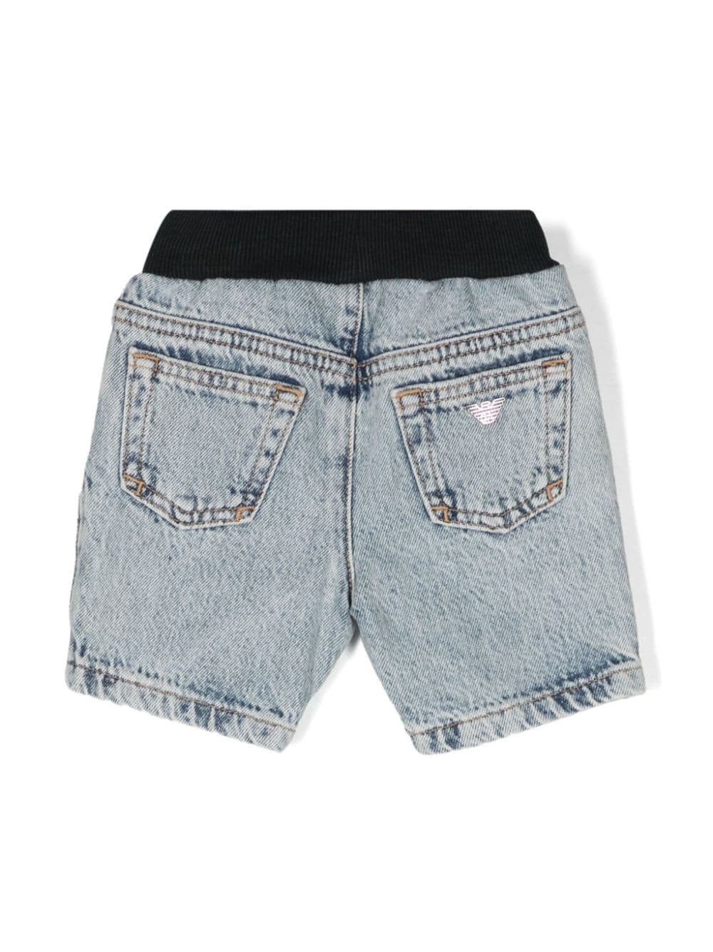 Shorts denim con vita a coste - Rubino Kids