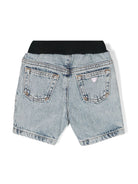 Shorts denim con vita a coste - Rubino Kids