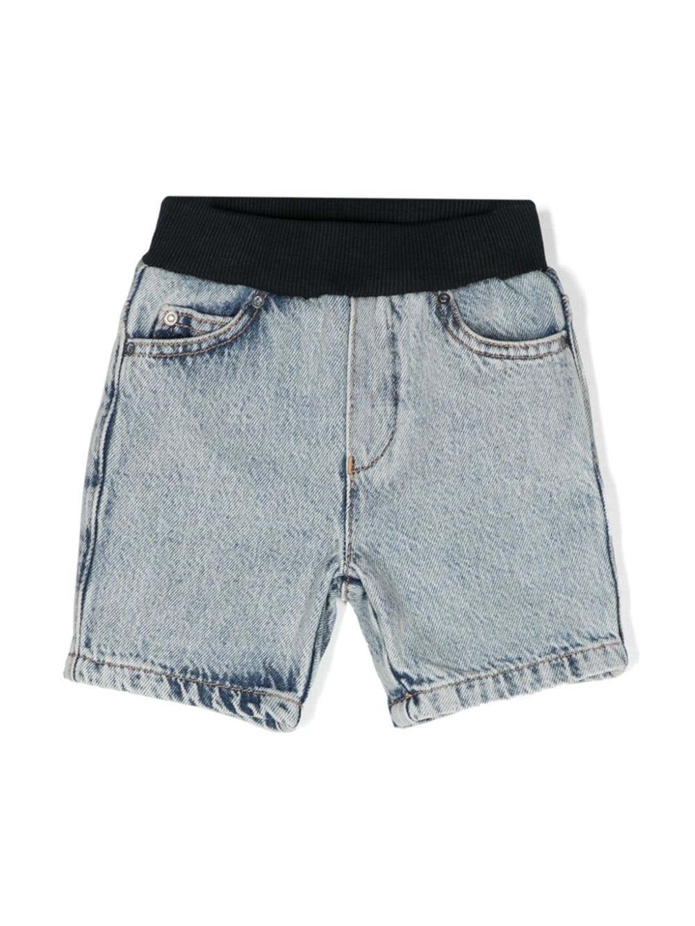 Shorts denim con vita a coste - Rubino Kids