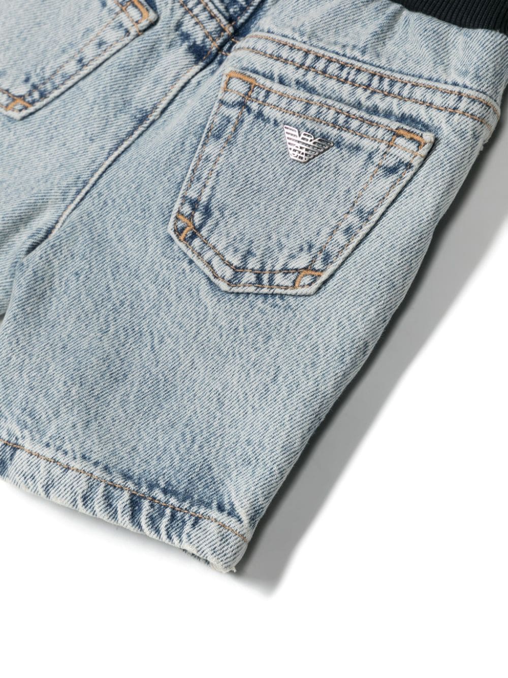 Shorts denim con vita a coste - Rubino Kids