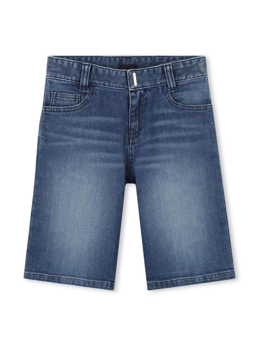 Shorts denim per bambino Givenchy Kids blu con logo sul retro - Rubino Kids