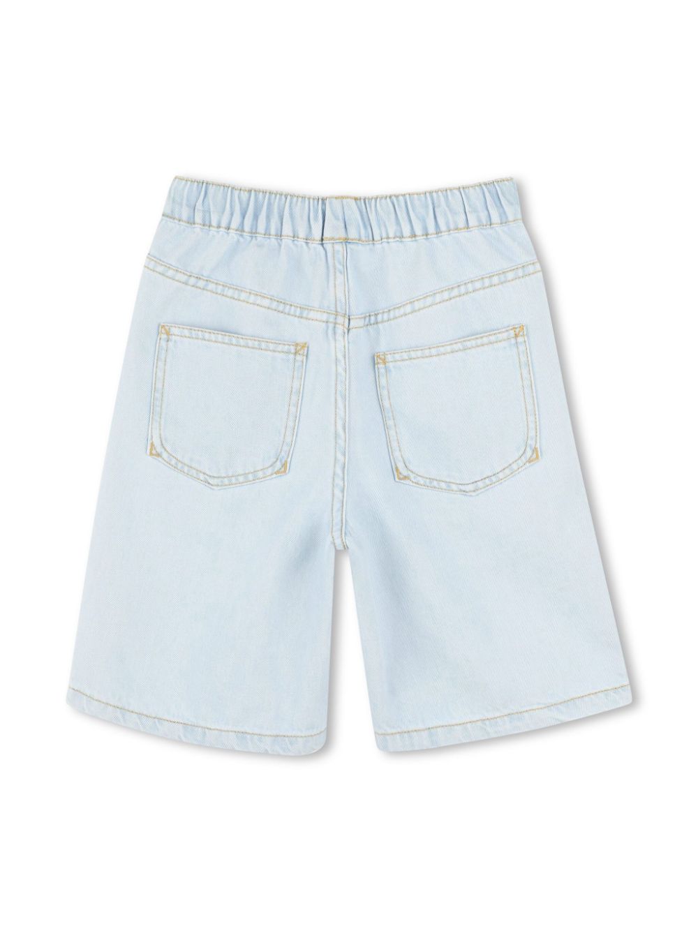 Shorts denim per bambino Kenzo Kids azzurro con lavaggio leggero - Rubino Kids