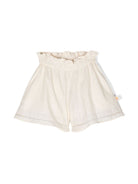 Shorts dritti con vita arricciata - Rubino Kids