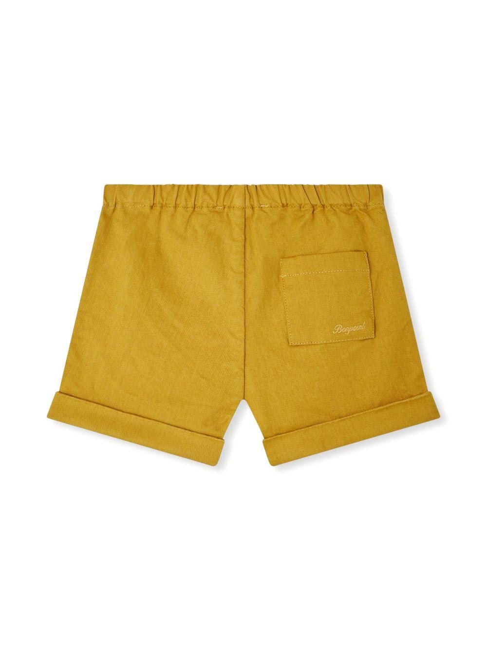 Shorts Ecady per neonata Bonpoint giallo con vita elasticizzata - Rubino Kids
