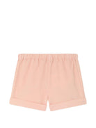 Shorts Ecady per neonata Bonpoint rosa con vita elasticizzata - Rubino Kids