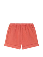 Shorts Ecady per neonato Bonpoint arancione con vita elasticizzata - Rubino Kids