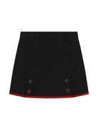 Shorts effetto gonna per bambina Dolce & Gabbana Kids blu con vita media - Rubino Kids