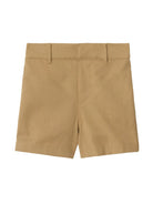 Shorts EKD per neonato Burberry Kids beige con passanti - Rubino Kids