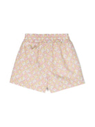 Shorts elasticizzato con stampa FF - Rubino Kids