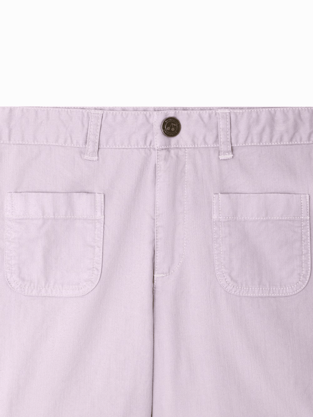 Shorts Eureka per bambina Bonpoint viola con tasche applicate - Rubino Kids