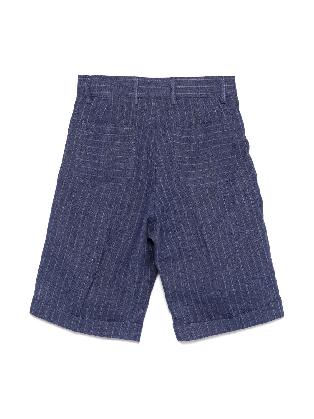 Shorts gessati per bambino Fay Kids blu con passanti - Rubino Kids