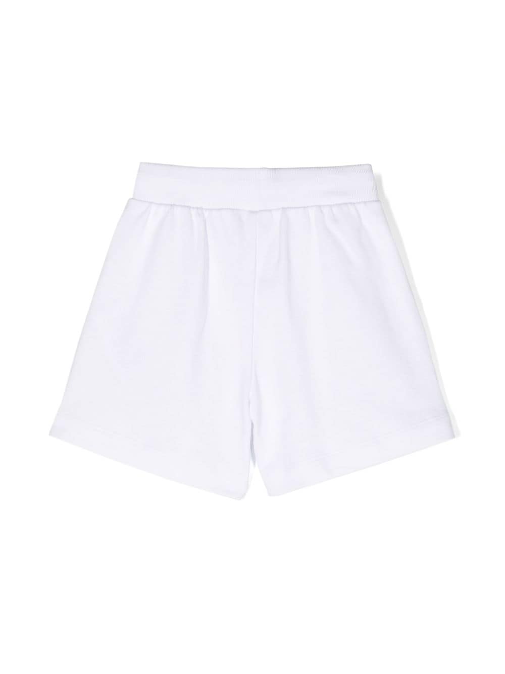 Shorts in cotone con stampa slogan - Rubino Kids