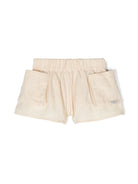 Shorts in cotone con vita elasticizzata - Rubino Kids