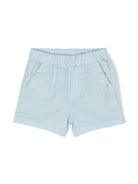 Shorts in misto lyocell con logo stampato - Rubino Kids