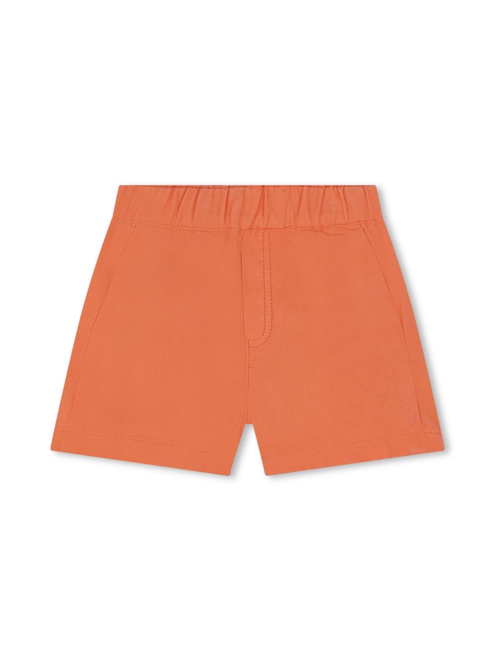 Shorts in misto lyocell con logo stampato - Rubino Kids