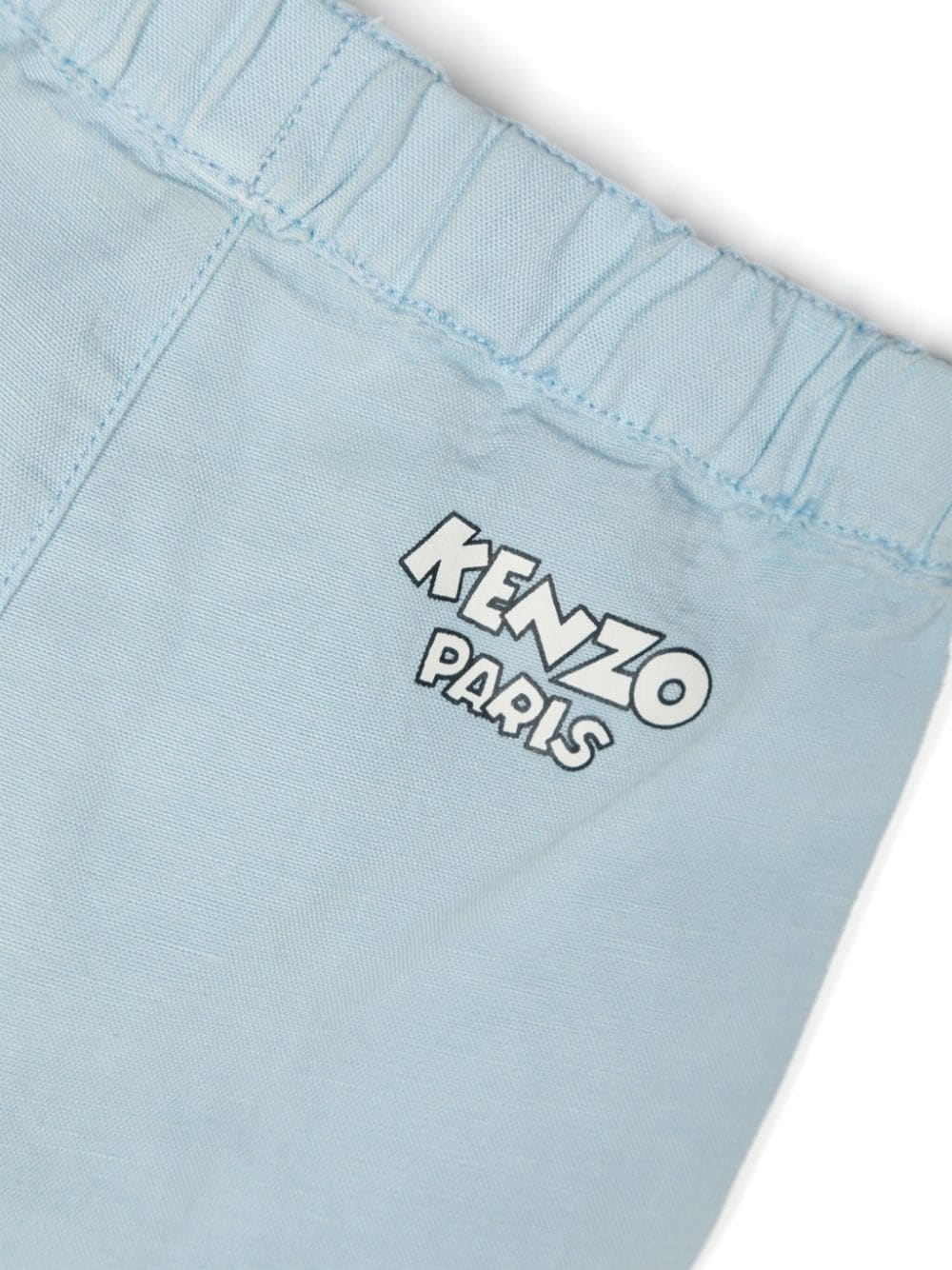 Shorts in misto lyocell con logo stampato - Rubino Kids