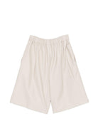 Shorts per bambina Douuod Kids beige con vita elasticizzata - Rubino Kids