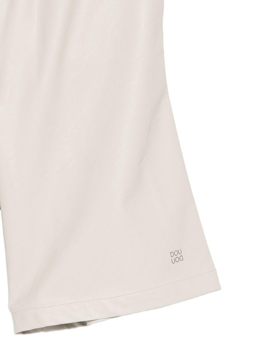 Shorts per bambina Douuod Kids beige con vita elasticizzata - Rubino Kids