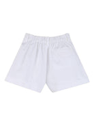 Shorts per bambina Givenchy Kids bianco con pieghe - Rubino Kids