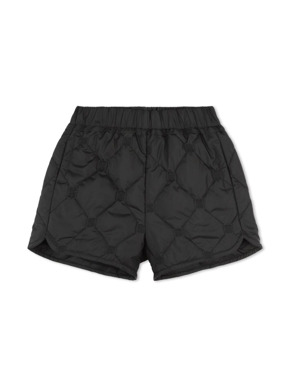 Shorts per bambina Givenchy Kids nero con design trapuntato - Rubino Kids