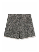 Shorts per bambina Givenchy Kids nero con ricamo 4G all - over - Rubino Kids