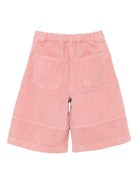 Shorts per bambina Il Gufo con pannelli in velluto a coste - Rubino Kids