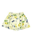 Shorts per bambina Monnalisa Holiday Mood giallo con stampa - Rubino Kids