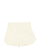 Shorts per bambina Off - White Kids gialli a fantasia - Rubino Kids