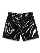 Shorts per bambina Philosophy Di Lorenzo Serafini Kids nero con finitura lucida - Rubino Kids