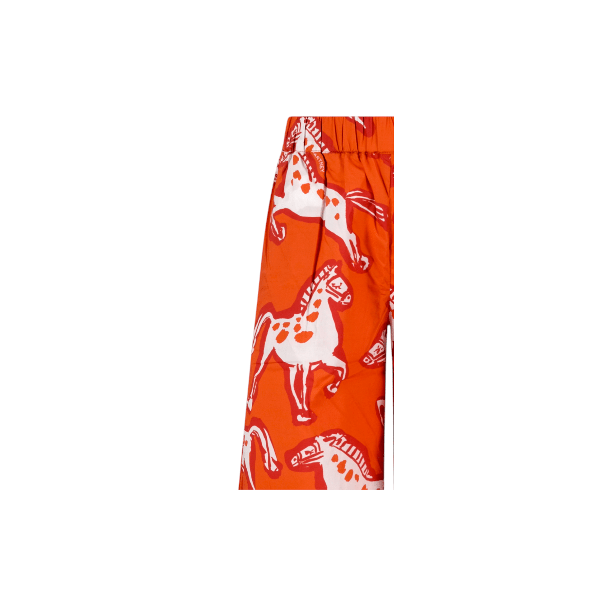 Shorts per bambina Stella McCartney Kids bianca con stampa floreale sul retro - Rubino Kids
