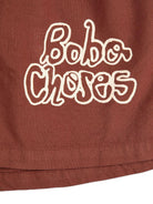 Shorts per bambino Bobo Choses marrone con vita elasticizzata - Rubino Kids